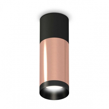 Комплект потолочного светильника Ambrella light Techno Spot XC (C6302, C6326, A2010, N6131) XS6326040, в современном стиле, цвет розовое золото