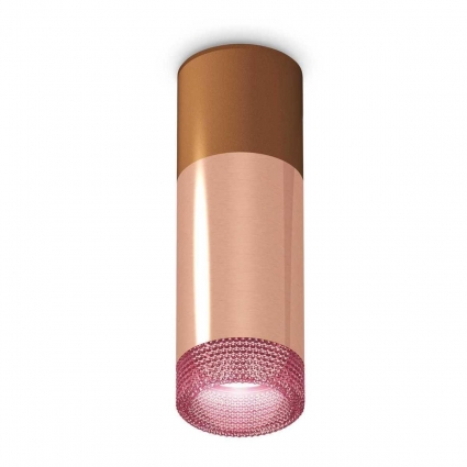 Комплект потолочного светильника Ambrella light Techno Spot XC (C6304, A2010, C6326, N6152) XS6326061, в стиле модерн, цвет розовое золото