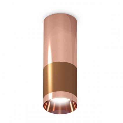 Комплект потолочного светильника Ambrella light Techno Spot XC (C6304, C6326, A2010, N6135) XS6304090, в современном стиле, цвет розовое золото