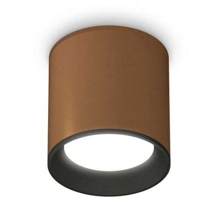 Комплект потолочного светильника Ambrella light Techno Spot XC (C6304, N6102) XS6304001, в современном стиле, цвет кофейный