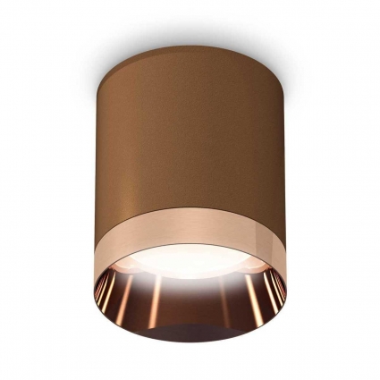 Комплект потолочного светильника Ambrella light Techno Spot XC (C6304, N6135) XS6304012, в современном стиле, цвет кофейный