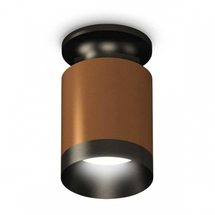 Комплект потолочного светильника Ambrella light Techno Spot XC (N6902, C6304, N6131) XS6304111, в современном стиле, цвет кофейный