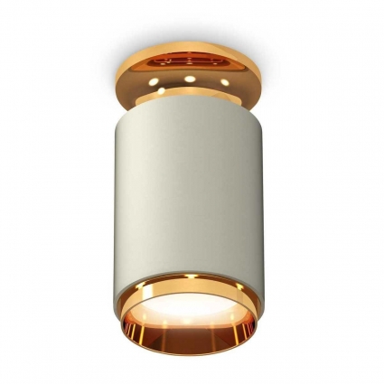 Комплект потолочного светильника Ambrella light Techno Spot XC (N6905, C6314, N6124) XS6314121, в современном стиле, цвет серый