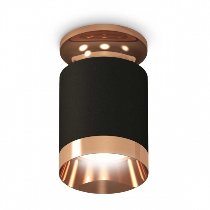 Комплект потолочного светильника Ambrella light Techno Spot XC (N6906, C6302, N6135) XS6302180, в современном стиле, цвет черный