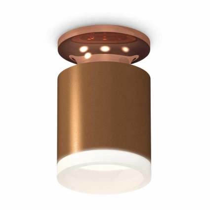 Комплект потолочного светильника Ambrella light Techno Spot XC (N6906, C6304, N6245) XS6304152, в современном стиле, цвет кофейный