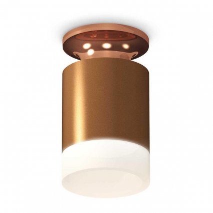 Комплект потолочного светильника Ambrella light Techno Spot XC (N6906, C6304, N6248) XS6304153, в современном стиле, цвет кофейный