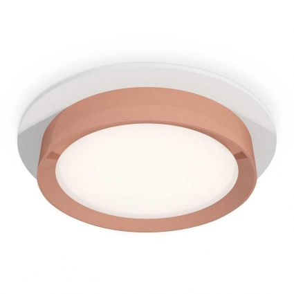 Комплект встраиваемого светильника Ambrella light Techno Spot XC (C8050, N8126) XC8050006, в современном стиле, цвет розовое золото