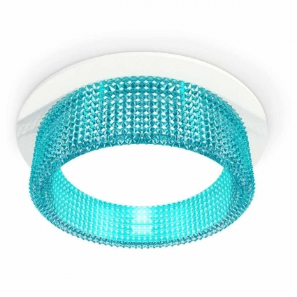 Комплект встраиваемого светильника Ambrella light Techno Spot XC (C8050, N8488) XC8050033, в стиле модерн, цвет голубой