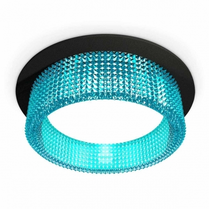 Комплект встраиваемого светильника Ambrella light Techno Spot XC (C8051, N8488) XC8051033, в стиле модерн, цвет голубой