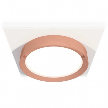 Комплект встраиваемого светильника Ambrella light Techno Spot XC (C8061, N8126) XC8061006, в современном стиле, цвет розовое золото