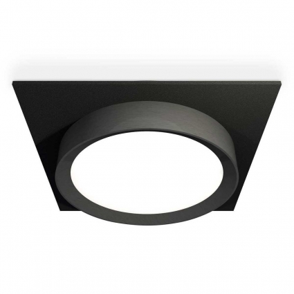 Комплект встраиваемого светильника Ambrella light Techno Spot XC (C8062, N8113) XC8062002, в современном стиле, цвет черный