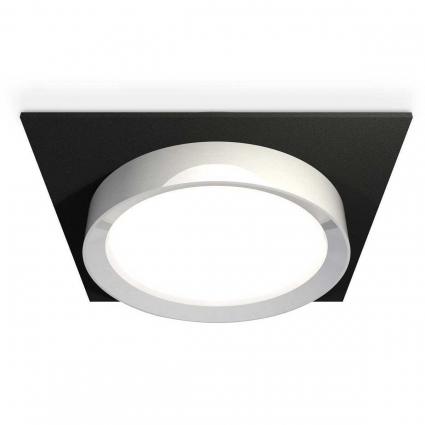 Комплект встраиваемого светильника Ambrella light Techno Spot XC (C8062, N8118) XC8062003, в современном стиле, цвет серебро