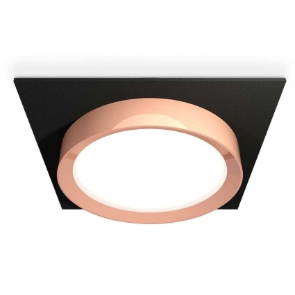 Комплект встраиваемого светильника Ambrella light Techno Spot XC (C8062, N8126) XC8062006, в современном стиле, цвет розовое золото