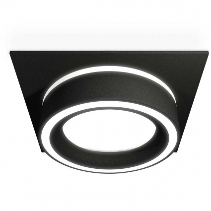Комплект встраиваемого светильника Ambrella light Techno Spot XC (C8062, N8434) XC8062018, в современном стиле, цвет черный