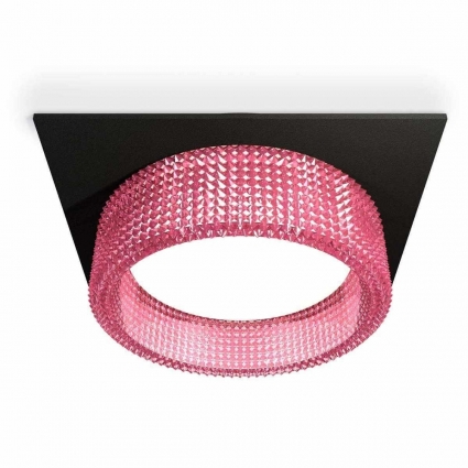Комплект встраиваемого светильника Ambrella light Techno Spot XC (C8062, N8486) XC8062032, в стиле модерн, цвет розовый