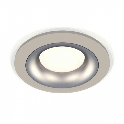 Комплект встраиваемого светильника Ambrella light Techno Spot XC7623004 SGR/MCH серый песок/хром матовый (C7623, N7013), в стиле Хай-тек, цвет серый