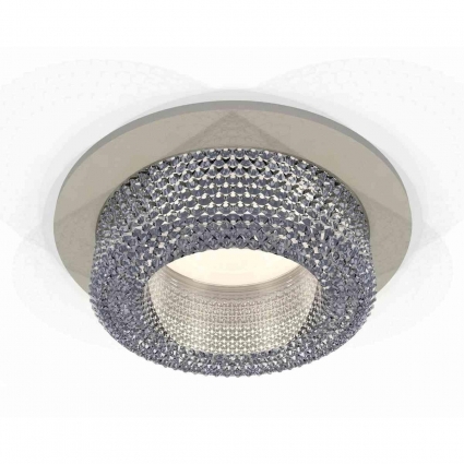 Комплект встраиваемого светильника Ambrella light Techno Spot XC7623020 SGR/CL серый песок/прозрачный (C7623, N7191), в стиле Хай-тек, цвет серый