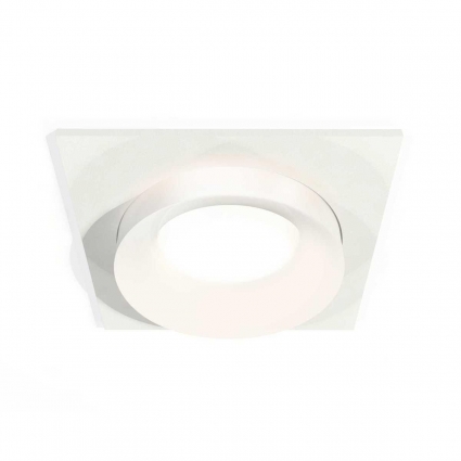 Комплект встраиваемого светильника Ambrella light Techno Spot XC (C7631, N7165) XC7631044, в современном стиле, цвет белый