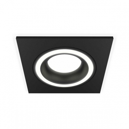 Комплект встраиваемого светильника Ambrella light Techno Spot XC (C7632, N7111) XC7632040, в современном стиле, цвет черный