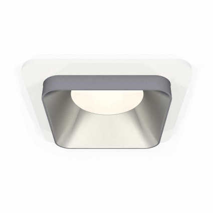 Комплект встраиваемого светильника Ambrella light Techno Spot XC (C7901, N7703) XC7901003, в современном стиле, цвет серебро