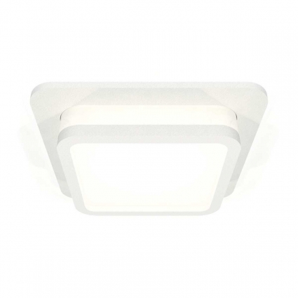 Комплект встраиваемого светильника Ambrella light Techno Spot XC (C7901, N7750) XC7901012, в современном стиле, цвет белый