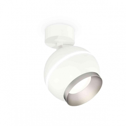 Комплект накладного светильника Ambrella light Techno Spot XM1101003 SWH/MCH белый песок/хром матовый (A2202, C1101, N7033), в стиле Хай-тек, цвет белый