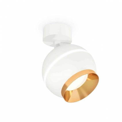 Комплект накладного светильника Ambrella light Techno Spot XM1101004 SWH/PYG белый песок/золото желтое полированное (A2202,C1101,N7034), в стиле Хай-тек, цвет белый