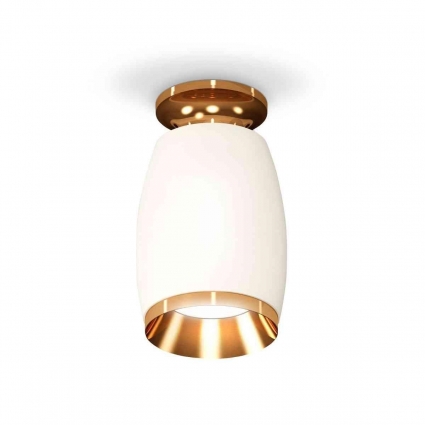 Комплект накладного светильника Ambrella light Techno Spot XS1122044 SWH/PYG белый песок/золото желтое полированное (N6905, C1122, N7034), в стиле Хай-тек, цвет белый