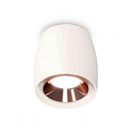 Комплект накладного светильника Ambrella light Techno Spot XS1141005 SWH/PPG белый песок/золото розовое полированное (C1141, N7035), в стиле Хай-тек, цвет белый