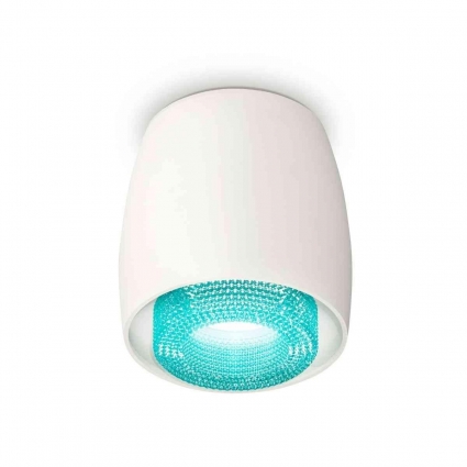 Комплект накладного светильника Ambrella light Techno Spot XS1141023 SWH/BL белый песок/голубой (C1141, N7194), в стиле Хай-тек, цвет белый