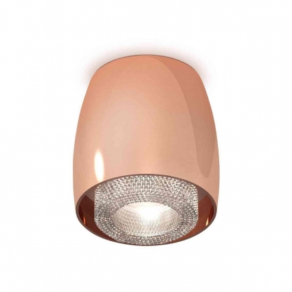 Комплект накладного светильника Ambrella light Techno Spot XS1144010 PPG/CL золото розовое полированное/прозрачный (C1144, N7191), в стиле Хай-тек, цвет розовое золото