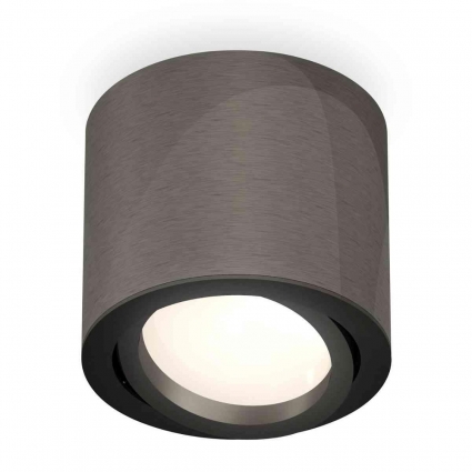 Комплект накладного светильника Ambrella light Techno Spot XS7403001 DCH/PBK черный хром/черный полированный (C7403, N7002), в стиле Хай-тек, цвет черный