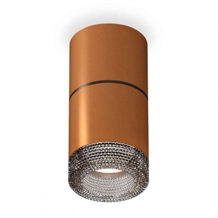 Комплект накладного светильника Ambrella light Techno Spot XS7404042 SCF/BK кофе песок/тонированный (C7404, A2071, C7404, N7192), в стиле Хай-тек, цвет кофейный