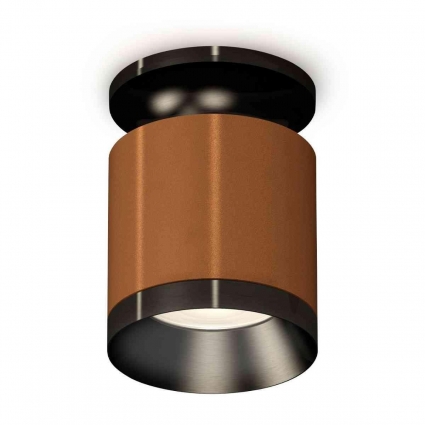 Комплект накладного светильника Ambrella light Techno Spot XS7404101 SCF/PBK кофе песок/черный полированный (N7926, C7404, N7031), в стиле Хай-тек, цвет кофейный
