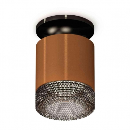 Комплект накладного светильника Ambrella light Techno Spot XS7404102 SCF/BK кофе песок/тонированный (N7926, C7404, N7192), в стиле Хай-тек, цвет кофейный