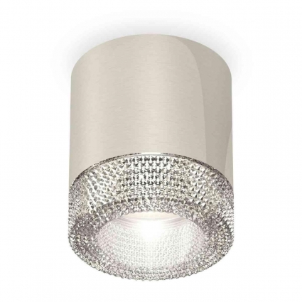 Комплект накладного светильника Ambrella light Techno Spot XS7405004 PSL/CL серебро полированное/прозрачный (C7405, N7191), в стиле Хай-тек, цвет серебро