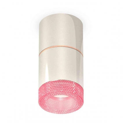 Комплект накладного светильника Ambrella light Techno Spot XS7405082 PSL/PI серебро полированное/розовый (C7405, A2073, C7405, N7193), в стиле Хай-тек, цвет серебро