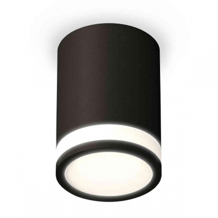 Комплект накладного светильника Ambrella light Techno Spot XS7422021 SBK/FR черный песок/белый матовый (C7422, N7121), в стиле Хай-тек, цвет черный
