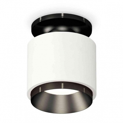Комплект накладного светильника Ambrella light Techno Spot XS7510060 SWH/PBK белый песок/черный полированный (N7926, C7510, N7031), в стиле Хай-тек, цвет белый