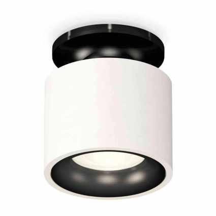 Комплект накладного светильника Ambrella light Techno Spot XS7510061 SWH/PBK белый песок/черный полированный (N7926, C7510, N7011), в стиле Хай-тек, цвет белый