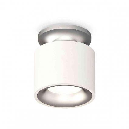 Комплект накладного светильника Ambrella light Techno Spot XS7510101 SWH/MCH белый песок/хром матовый (N7928, C7510, N7013), в стиле Хай-тек, цвет белый