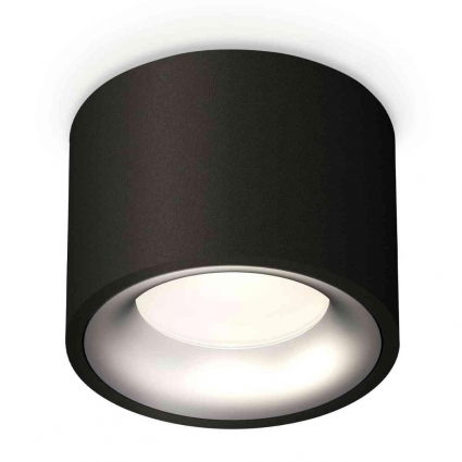 Комплект накладного светильника Ambrella light Techno Spot XS7511023 SBK/MCH черный песок/хром матовый (C7511, N7013), в стиле Хай-тек, цвет черный