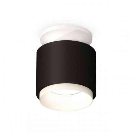 Комплект накладного светильника Ambrella light Techno Spot XS7511040 SBK/SWH черный песок/белый песок (N7925, C7511, N7030), в стиле Хай-тек, цвет черный
