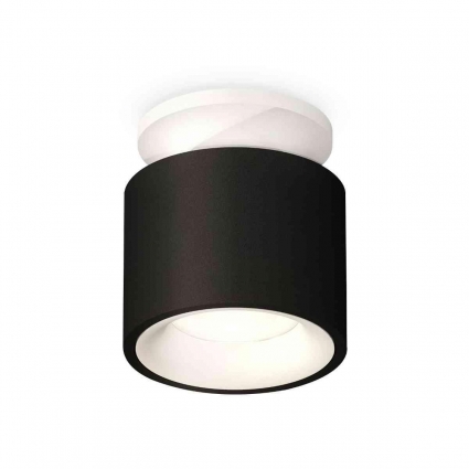 Комплект накладного светильника Ambrella light Techno Spot XS7511041 SBK/SWH черный песок/белый песок (N7925, C7511, N7010), в стиле Хай-тек, цвет черный
