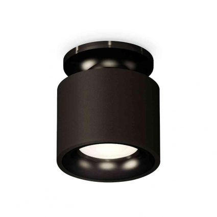 Комплект накладного светильника Ambrella light Techno Spot XS7511061 SBK/PBK черный песок/черный полированный (N7926, C7511, N7011), в стиле Хай-тек, цвет черный