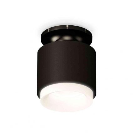 Комплект накладного светильника Ambrella light Techno Spot XS7511064 SBK/PBK/FR черный песок/черный полированный/белый матовый (N7926, C7511, N7165), в стиле Хай-тек, цвет черный