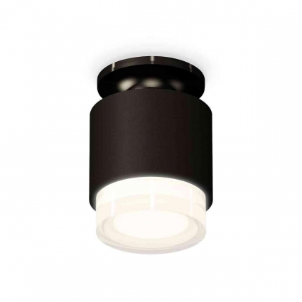 Комплект накладного светильника Ambrella light Techno Spot XS7511065 SBK/PBK/FR черный песок/черный полированный/белый матовый (N7926, C7511, N7160), в стиле Хай-тек, цвет черный
