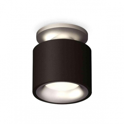 Комплект накладного светильника Ambrella light Techno Spot XS7511101 SBK/MCH черный песок/хром матовый (N7928, C7511, N7013), в стиле Хай-тек, цвет черный