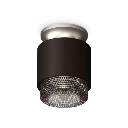 Комплект накладного светильника Ambrella light Techno Spot XS7511102 SBK/MCH/BK черный песок/хром матовый/тонированный (N7928, C7511, N7192), в стиле Хай-тек, цвет черный