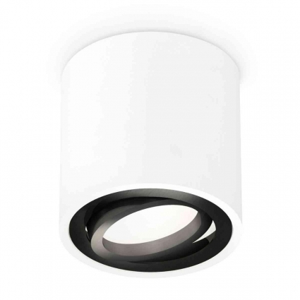 Комплект накладного светильника Ambrella light Techno Spot XS7531002 SWH/PBK белый песок/черный полированный (C7531, N7002), в стиле Хай-тек, цвет белый